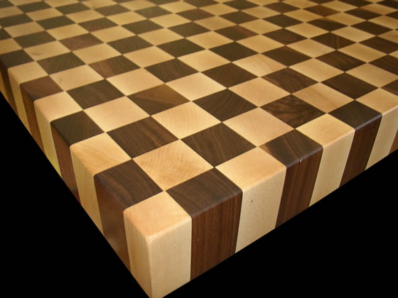 Maple-Walnut checkerboard